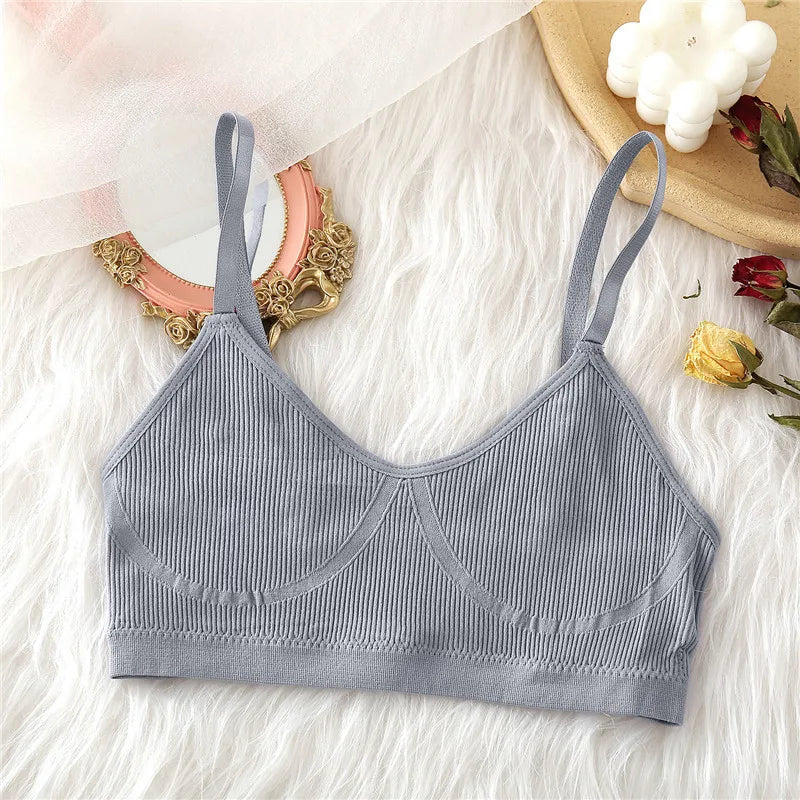 Hot Seamless Women Bra, Wireless, Adjustable Strap, Bralette,
8 Colors Women Lingerie Tank Tops