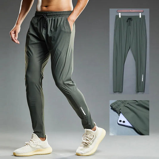 Summer Elastic Men Running Sport Pants
Casual Outdoor  Jogging Sweatpants
Training, Gym, Fitness Trousers