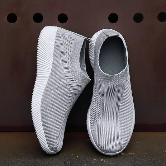 Vulcanized Shoes High Quality Women Sneakers 
Slip On Flats Shoes