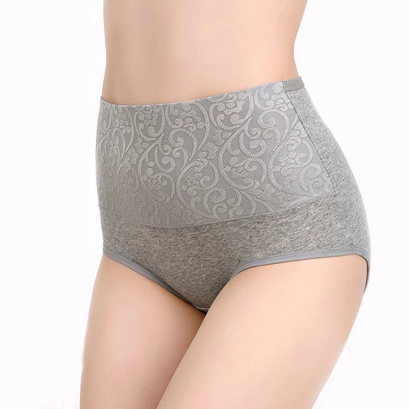 3 Pcs Cotton Plus Size Underwear with High Waist 
Abdominal Briefs Girl Postpartum Recovery Panties