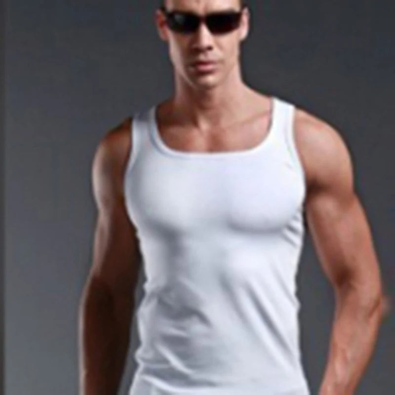 Gym Men Muscle Sleeveless t-Shirt 
Tank Top for Bodybuilding
 Sport Fitness Workout Vest