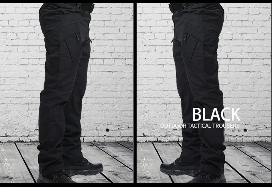 New Men Tactical Pants with Multiple Pocket Elasticity 
Military Urban Commuter male Trousers, Slim Fat Cargo Pants