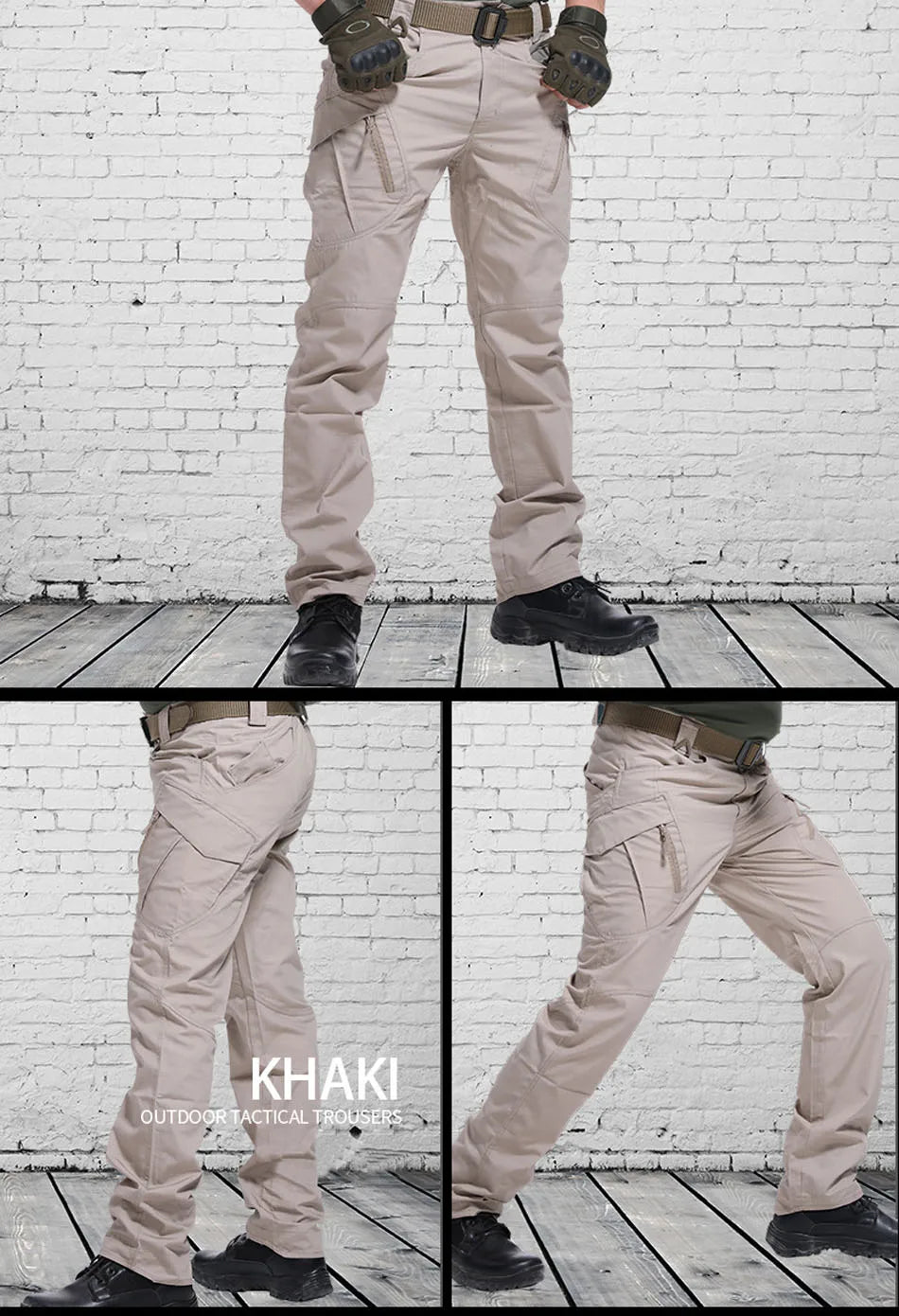 New Men Tactical Pants with Multiple Pocket Elasticity 
Military Urban Commuter male Trousers, Slim Fat Cargo Pants