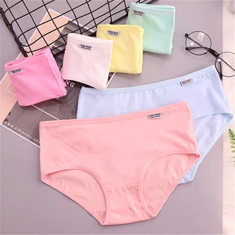 7 Pcs Lot Plus Size Underwear
 Cotton Girl Briefs Lingerie