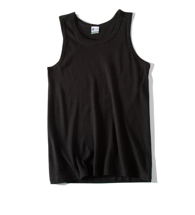 Hot Sale  3pcs 100% Cotton Men Sleeveless Tank Top 
Solid Muscle Vest Undershirts O-neck Tops