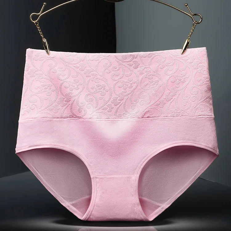 3 Pcs Cotton Plus Size Underwear with High Waist 
Abdominal Briefs Girl Postpartum Recovery Panties