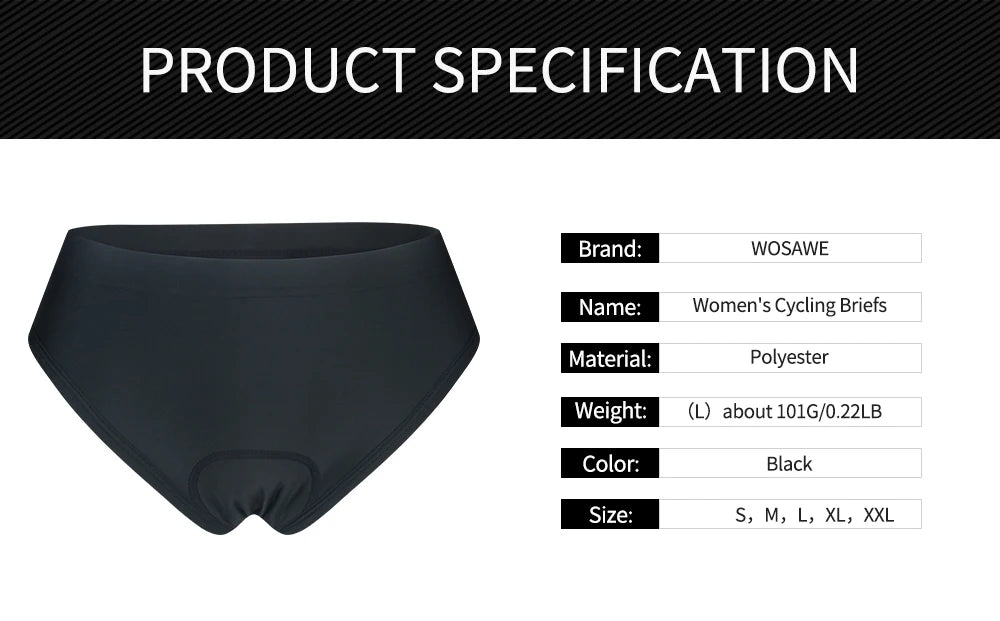 Women's Cycling Underwear, MTB Bike 3D Padded 
Bicycle Shorts Lightweight, Quick Dry with Gel Cycling Knickers Underpants Shorts