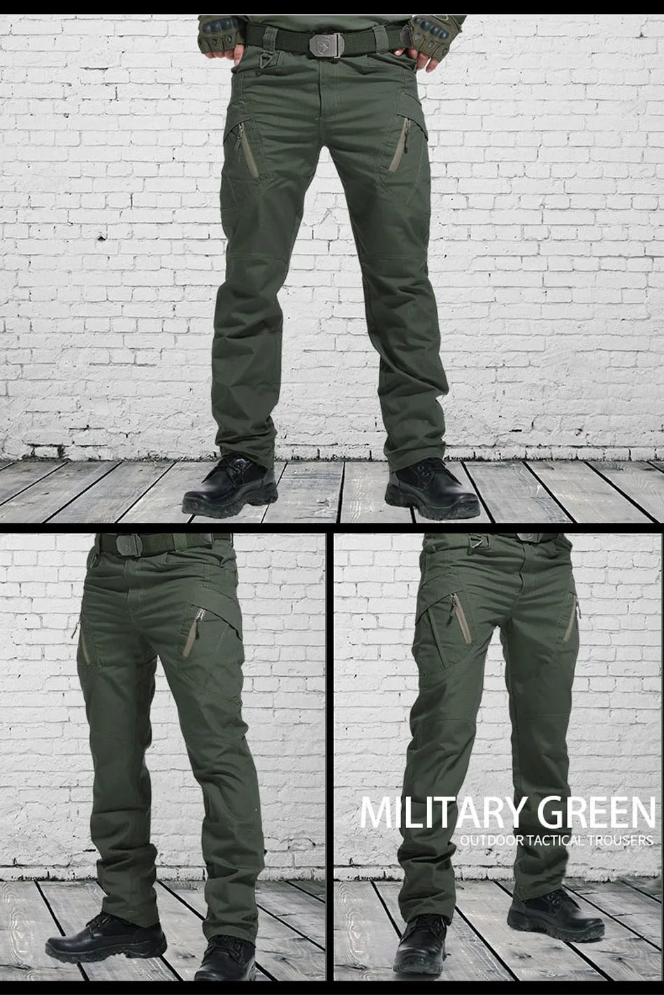 New Men Tactical Pants with Multiple Pocket Elasticity 
Military Urban Commuter male Trousers, Slim Fat Cargo Pants