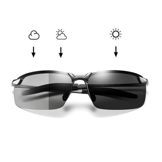 Photochromic Sunglasses for Men 
Polarized Driving Chameleon Glasses with Day & Night Vision for Driver's