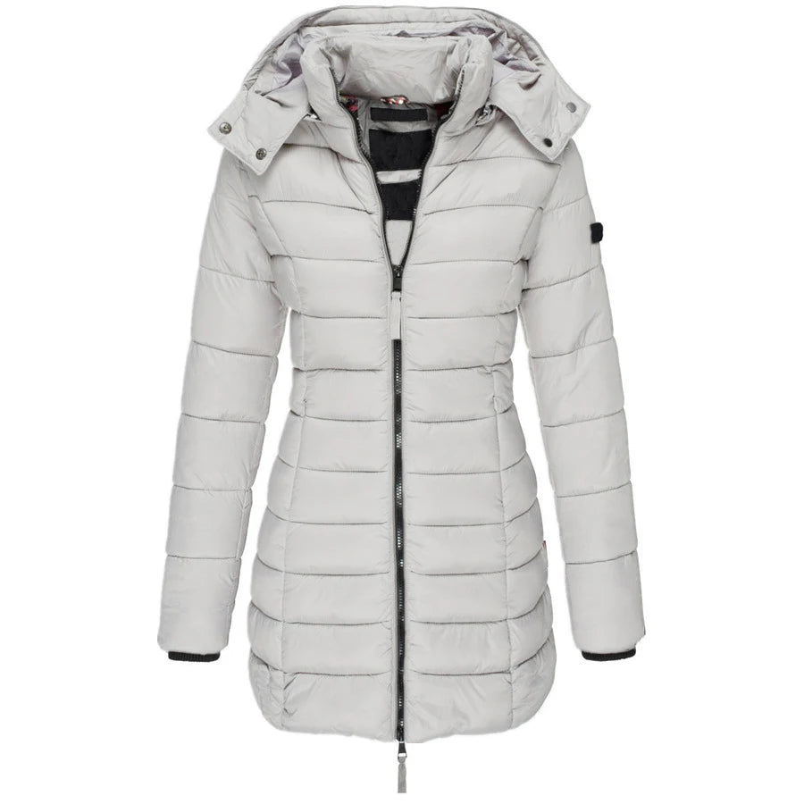 Winter Zipper Hooded Cotton Padded Jackets