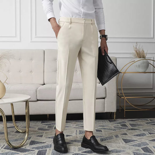 New Men Non-iron fabric Slim Pants