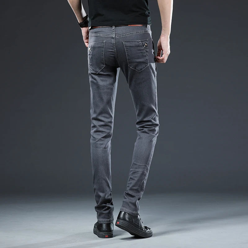 Slim Button Black Skinny Jeans