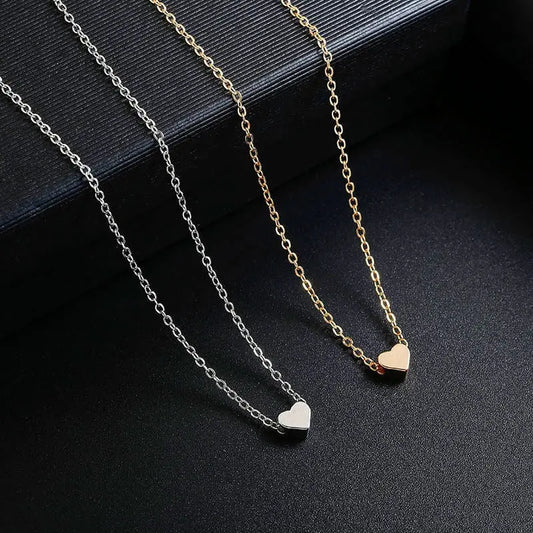 2 pcs Gold-color Plus Silver-plated Necklace