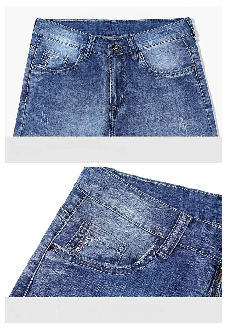 Stretch Summer Thin Denim Shorts