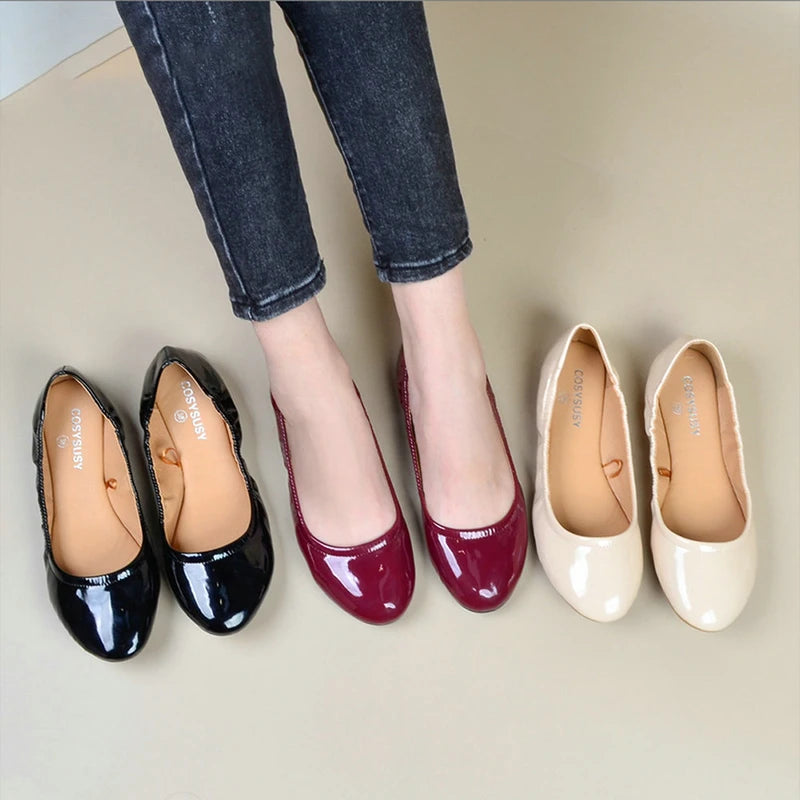 Foldable Ballet Shoes, Available In 3 Colors