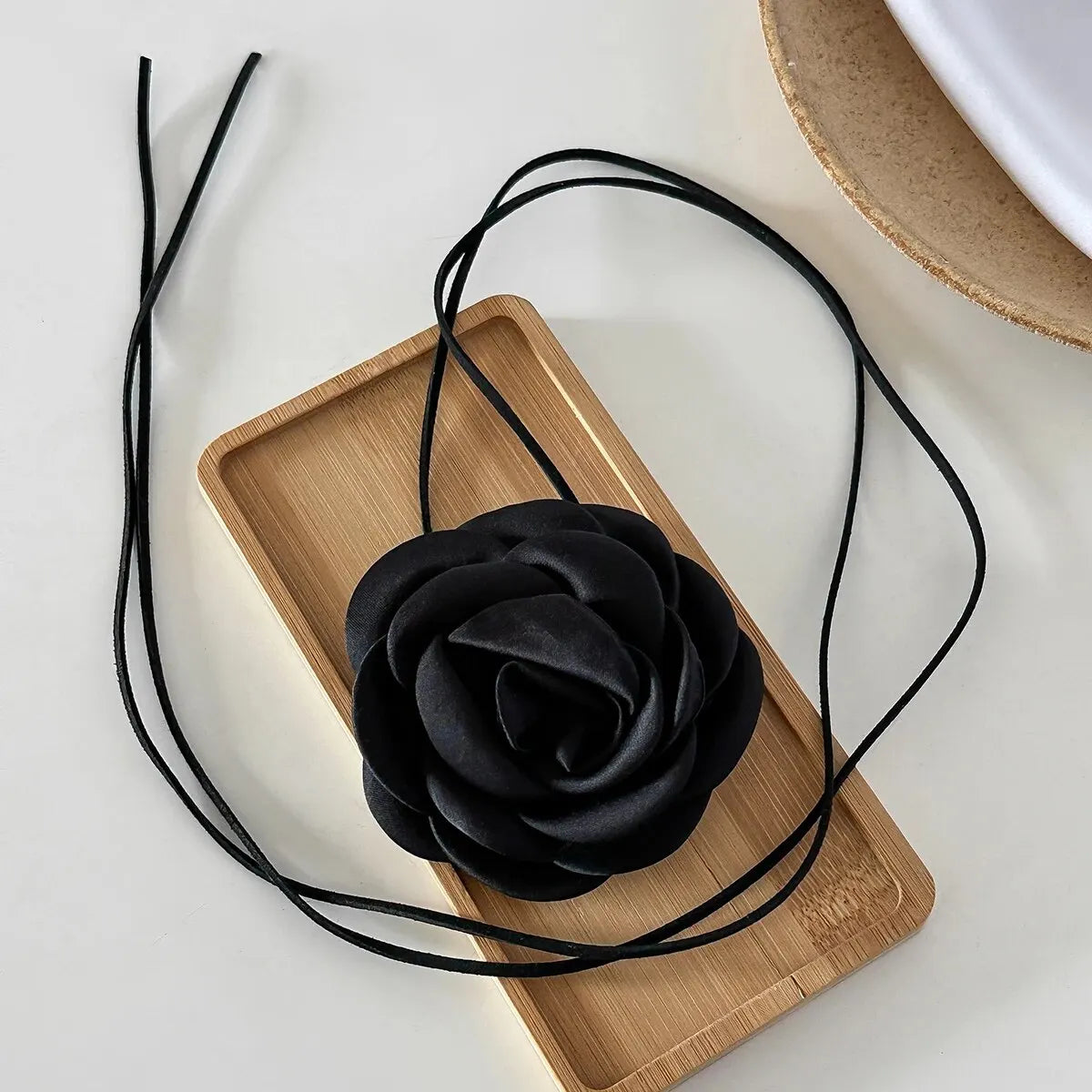 Romantic Big Rose Flower Clavicle Chain Necklace