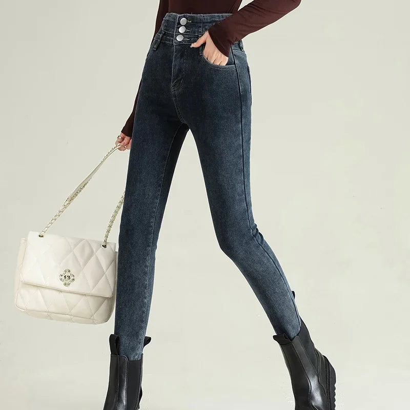 High Waist Women Stretch Skinny Jeans