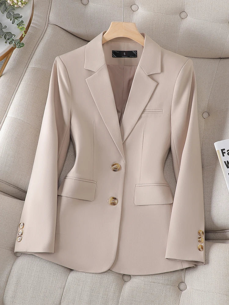 Long Sleeve Autumn & Winter Women Blazer 
Jacket Ladies Single Breasted, Business Work Wear