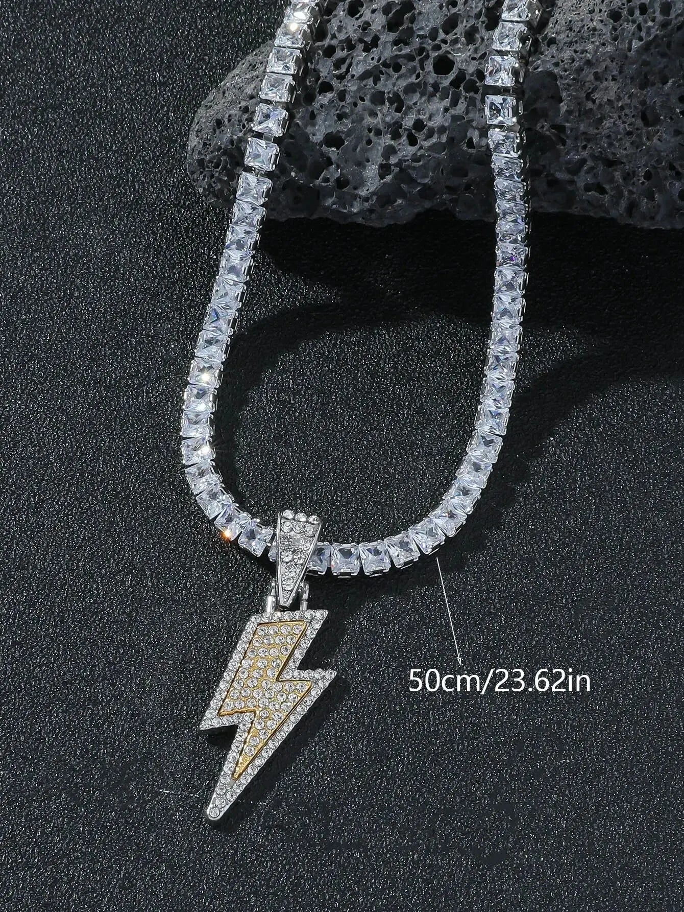 1 Piece Men Lightning Necklace