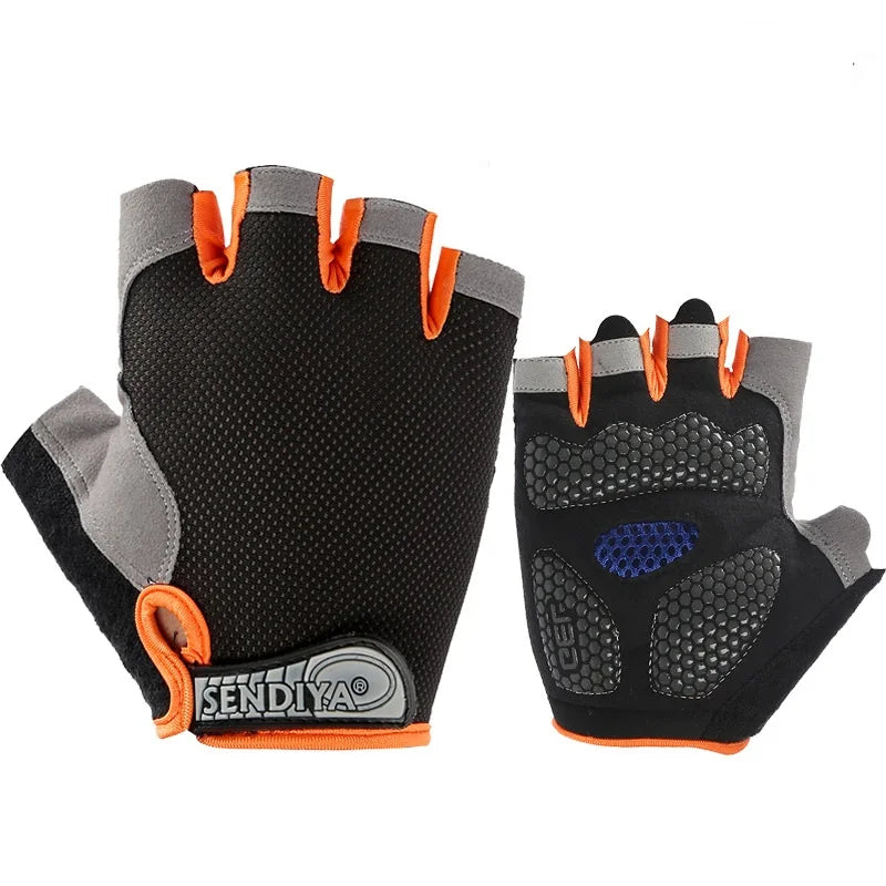 Weight lifting Gym Gloves suits for Fitness Training 
Fingerless Men & Women Bodybuilding Exercise Gloves