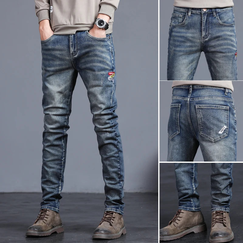 Autumn & Winter Slim Stretch Vintage Street Denim