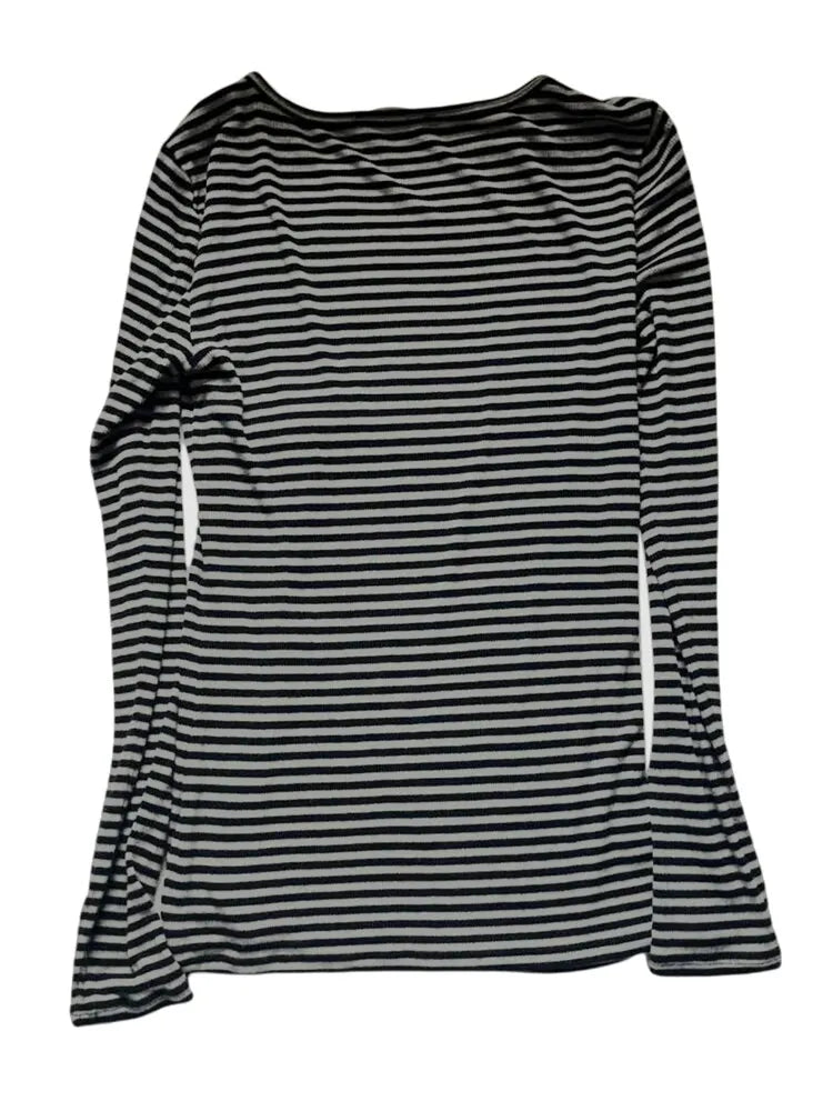 Women T-shirt Long Sleeve, Crew Neck 
Striped Fall Slim Fit Ladies Casual Tops