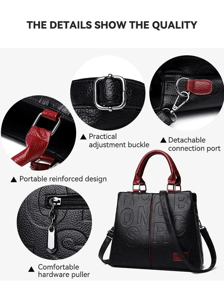 Fashion Solid Color Shoulder Ladies Handbag