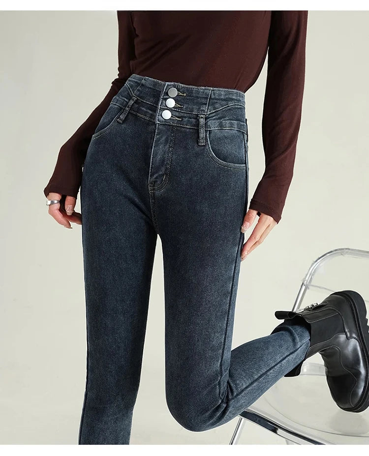 High Waist Women Stretch Skinny Jeans