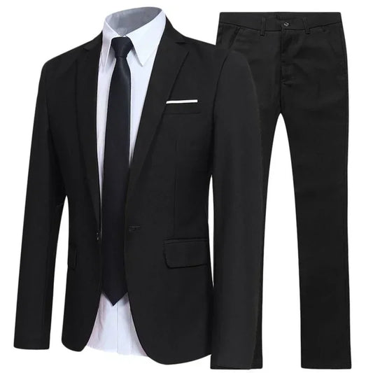 Men Suits For Wedding & Business, 2 Pieces Elegant Blazers, 3 Sets Formal Pants& Jackets, Luxury Costume