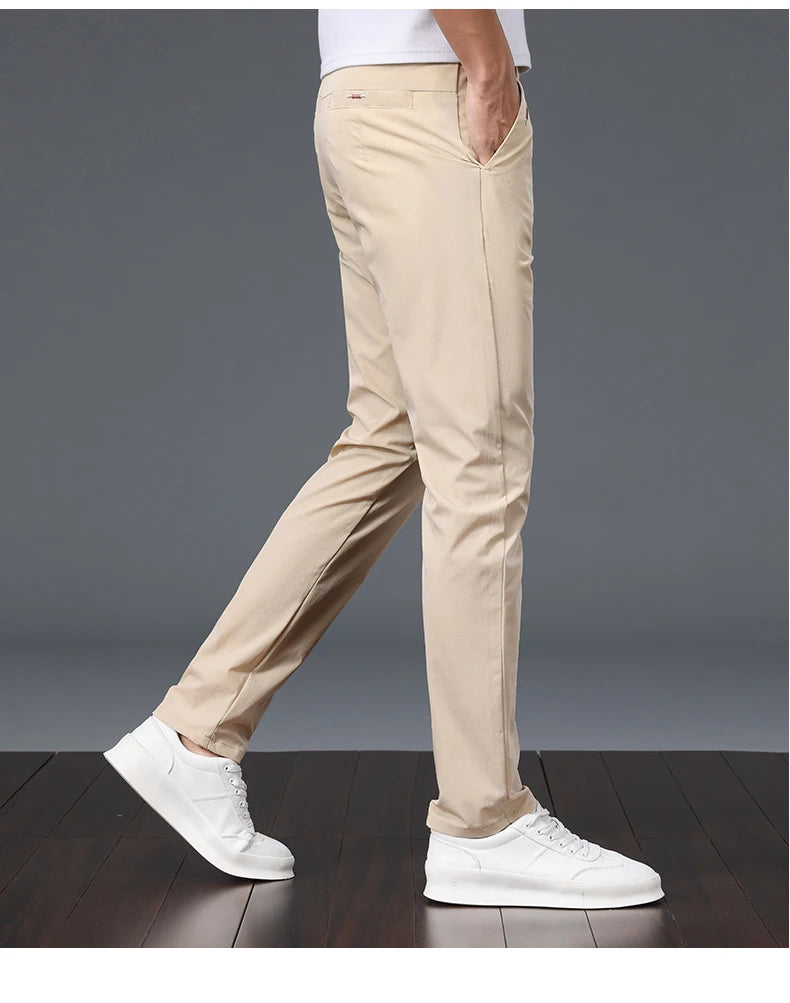 Summer Thin Ice Silk Casual Pants