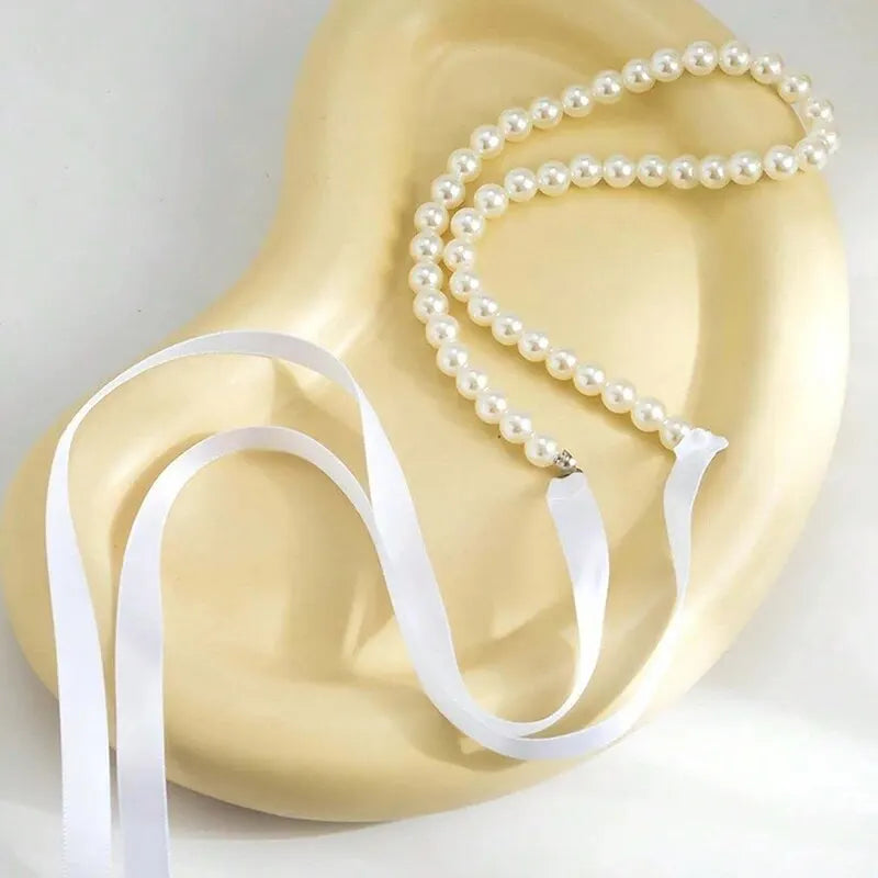 Exquisite Imitation Pearl Choker Necklace