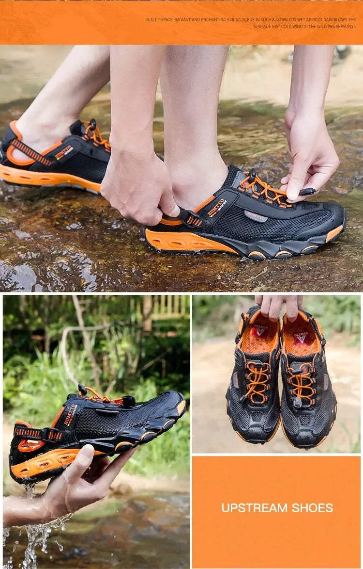 Summer Hiking Shoes for Men 
Outdoor Man Sneakers, Breathable, Quick Drying Sports Trekking Shoes