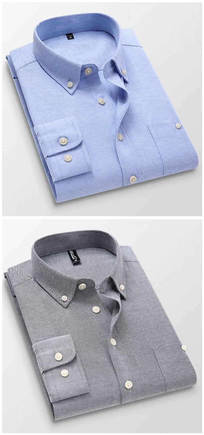 Business Classic Lapels Casual Male Shirt