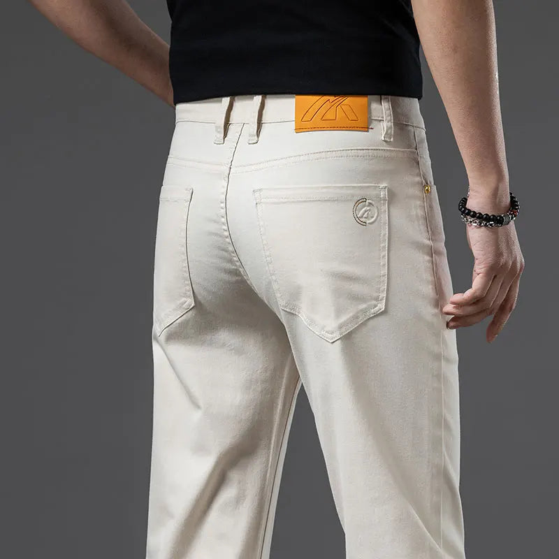 Cotton Stretch Slim Smart Jeans