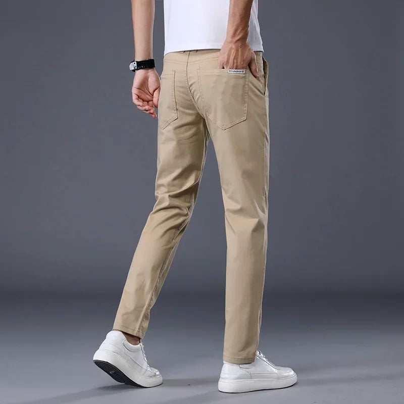 Men's Classic Solid Color Summer Thin Casual Pants