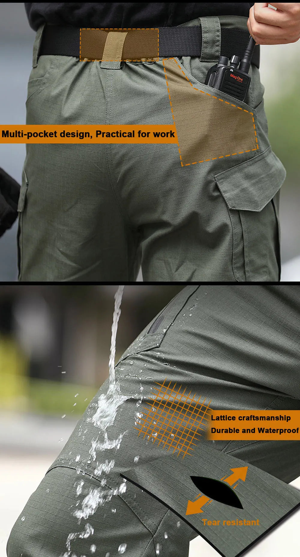 Cargo Pants Classic Outdoor Hiking Trekking Army 
 Joggers Pant Camouflage Military Multi Pocket