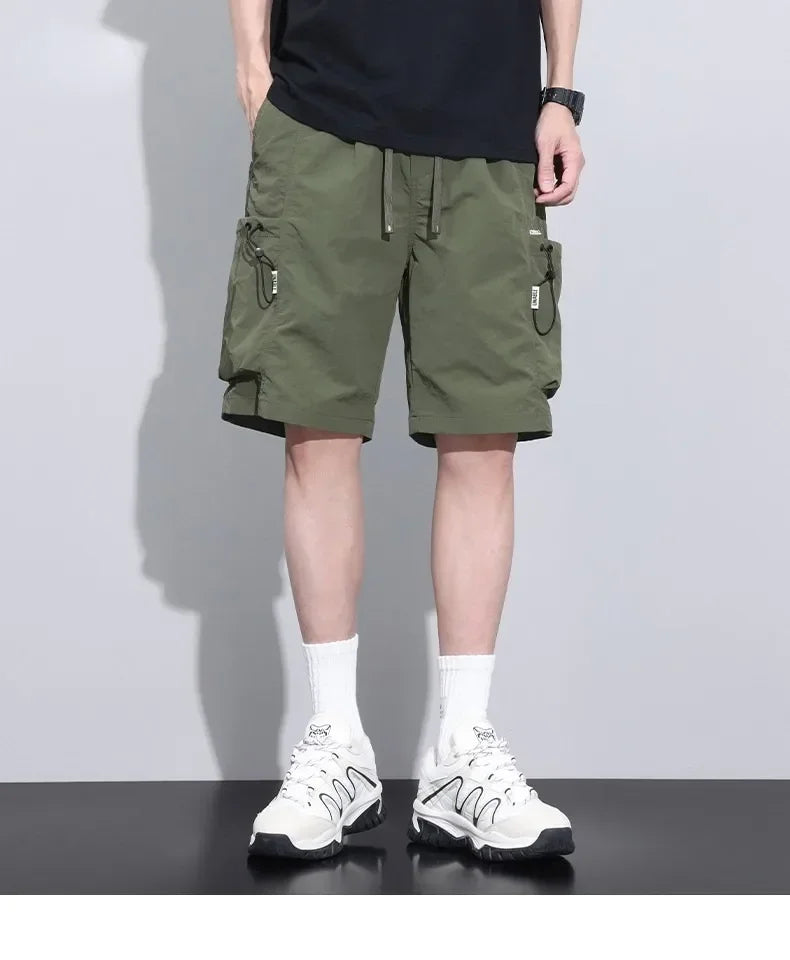 Summer Thin Cargo Men Loose Shorts 
Pocket Baggy Shorts