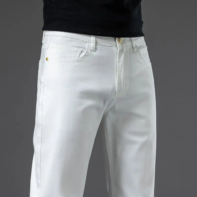 Cotton Stretch Slim Smart Jeans