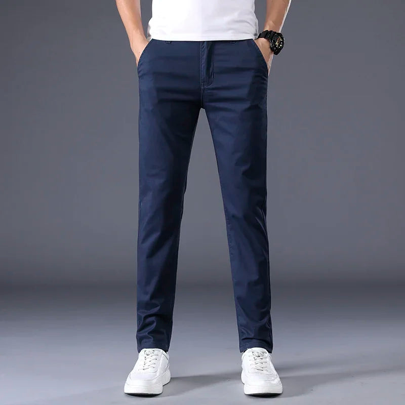 Men's Classic Solid Color Summer Thin Casual Pants