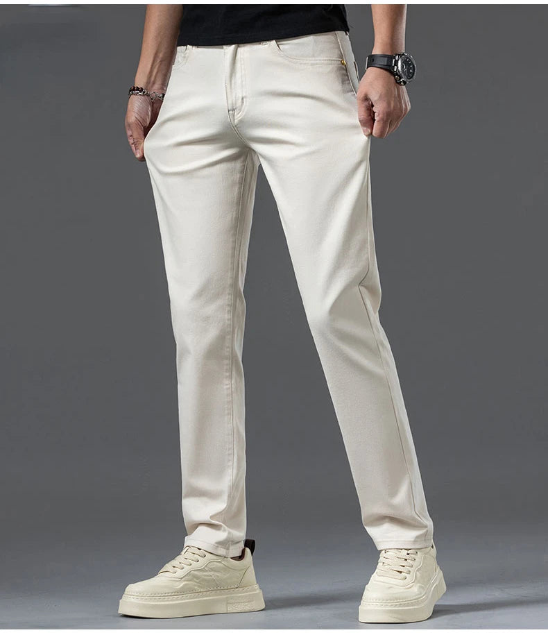 Cotton Stretch Slim Smart Jeans