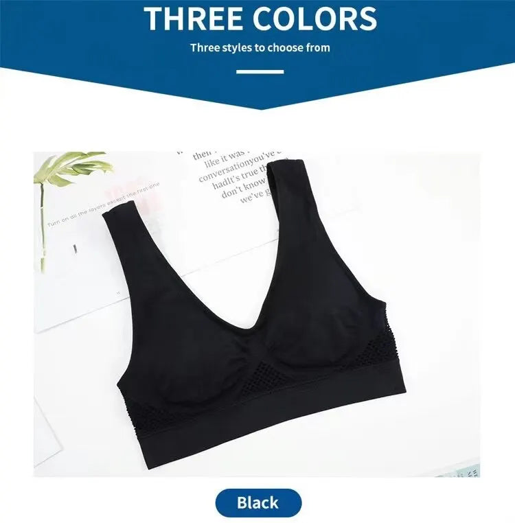 Seamless Mesh Bras 
Camisole Underwear with Crop Top