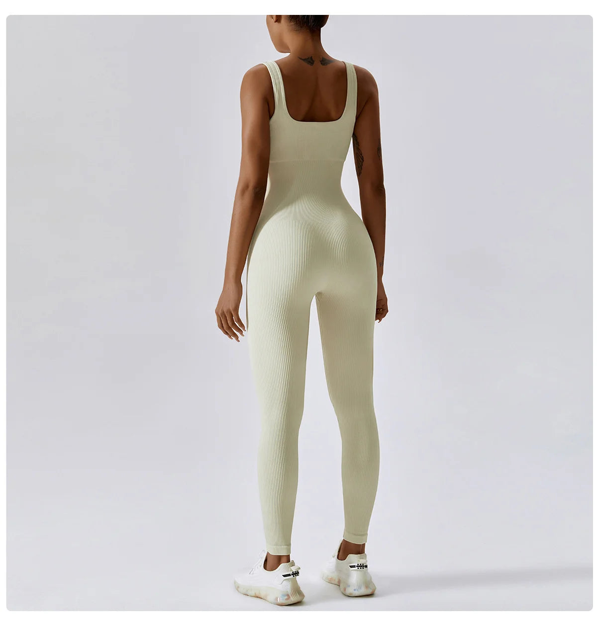 Seamless One-piece Jumpsuit Yoga Suit, Women Dance Romper Fitness Bodysuit 
Workout Siamese Sportswear