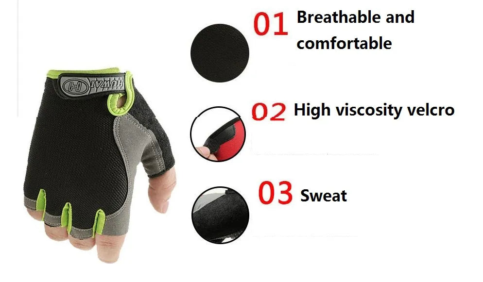 Weight lifting Gym Gloves suits for Fitness Training 
Fingerless Men & Women Bodybuilding Exercise Gloves