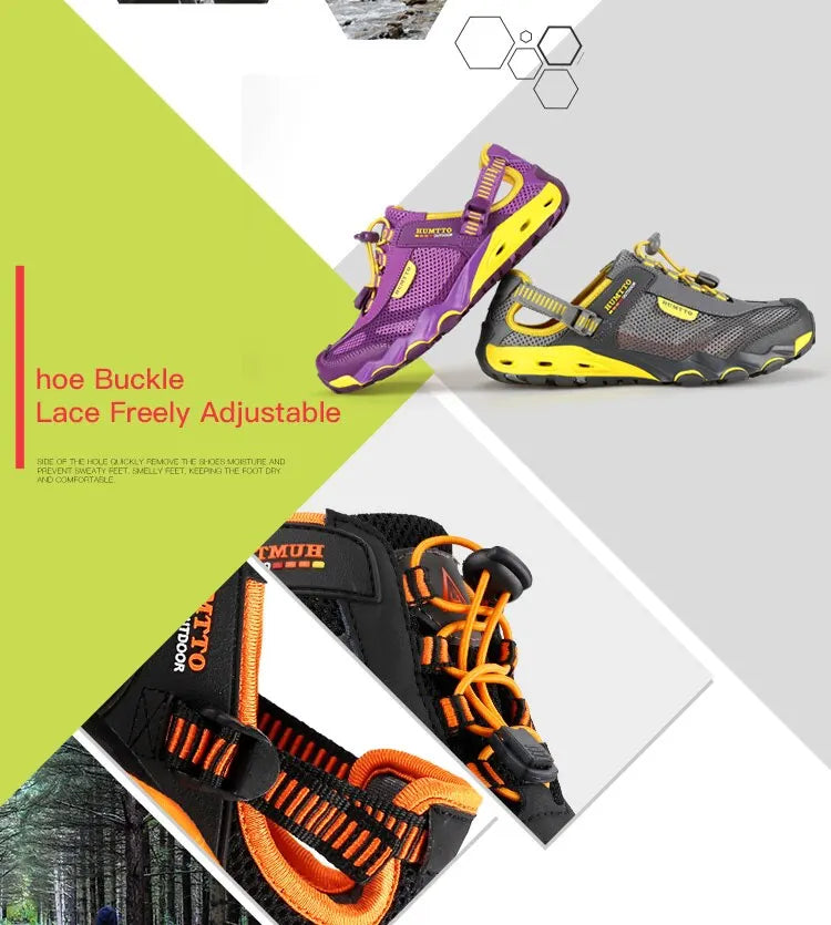 Summer Hiking Shoes for Men 
Outdoor Man Sneakers, Breathable, Quick Drying Sports Trekking Shoes