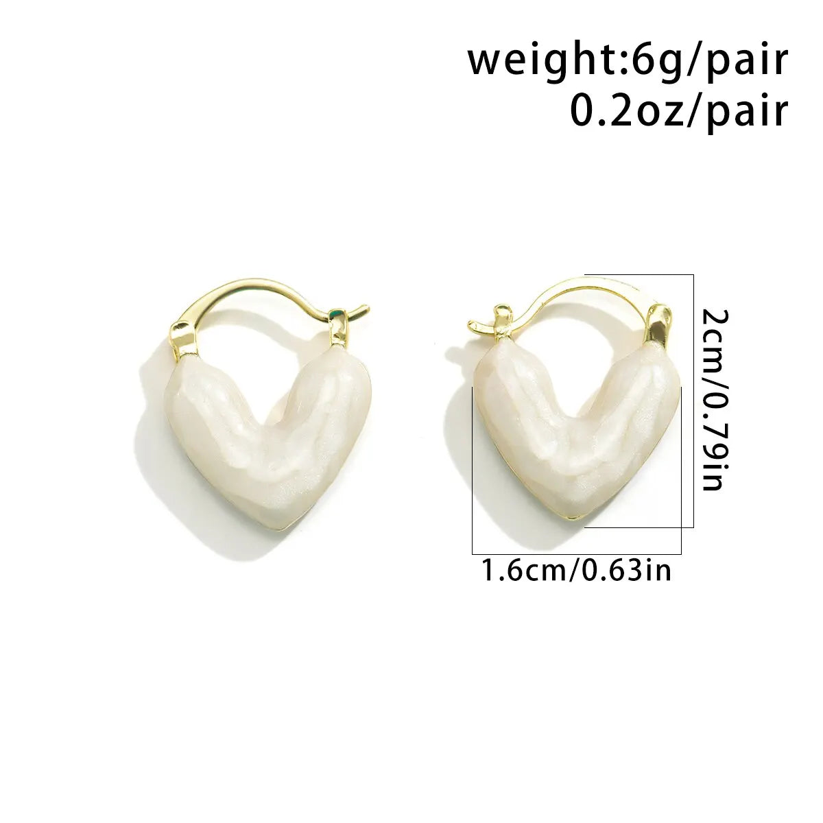 Sweet Mini Love Heart Drop Earrings