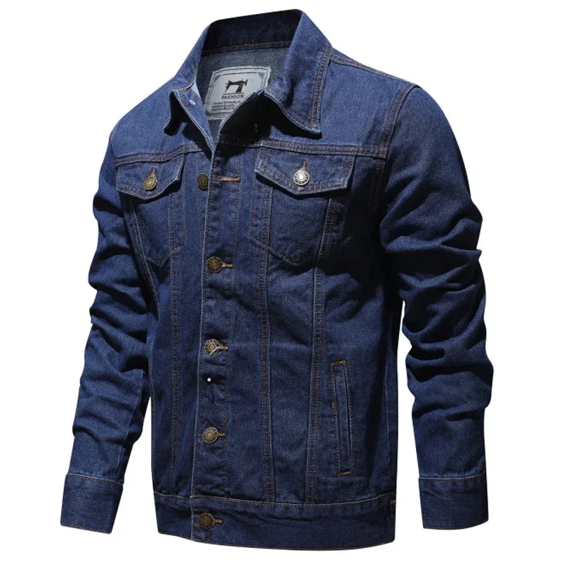 Spring & Autumn New Style Pure Cotton Fashion Blue, Black Men Casual Denim Jacket 
Slim Cowboy Coat