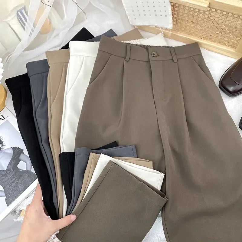 Fall Spring Suit Woman Trousers