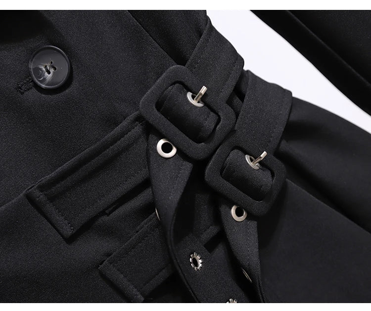 Autumn Women Belt Coats