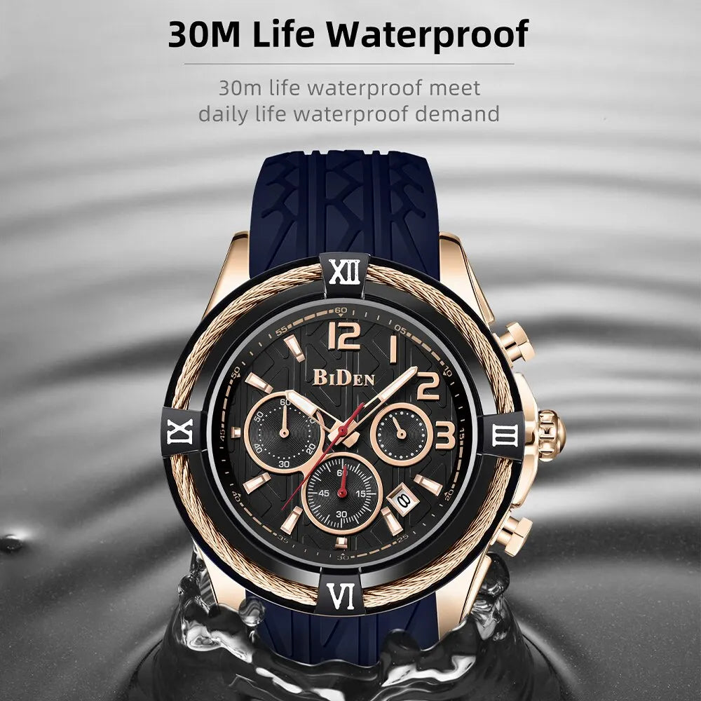 Sports Watches with Chronograph Calendar 
Luxury Watch for Men