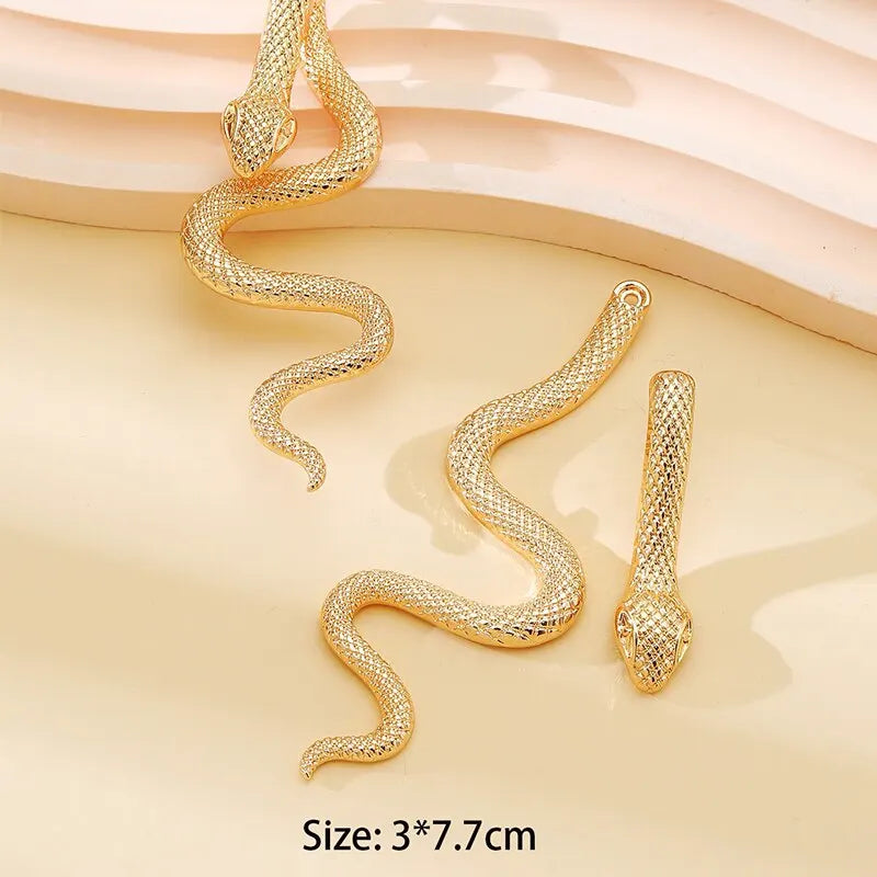 Snake Shape Drop Earrings